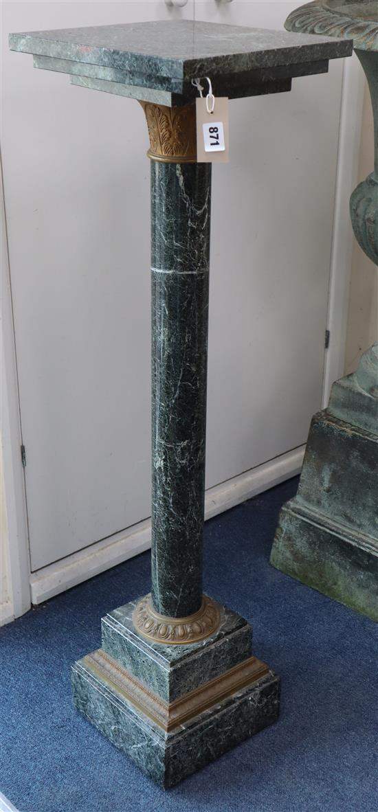 A marble column H.108cm